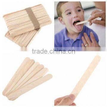 Healthy China Wholesale Baby Wooden Popsicle Stick Tongue Depressor Size