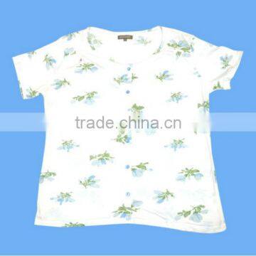 Ladies Basic T-Shirt_100% Organic Cotton Comfortable baby T-shirt and Organic printed Long sleeve and short sleeve T-shirt with