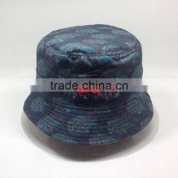 Wide Brim Printed Bucket Hat Custom Double Sided Hat Reversable Hat photo-6