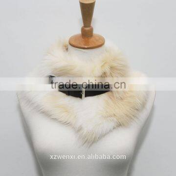 2016 New Design European Style With Adjust Leather Buttons Faux Fur Scarf Woman Collar photo-6