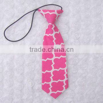 Hot pink quatrefoil cute baby tie plastic ties