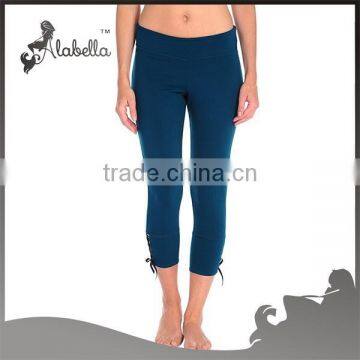 Wholesale Capri Pants,Womens Slim Promotional Ruffle Capri