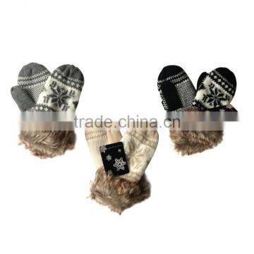 Winter Polar Fleece Fingerless Mitten Knit Embroidery Baby Children Kids Mitten Cheap Customer Logo Boy Girl Mitten photo-5