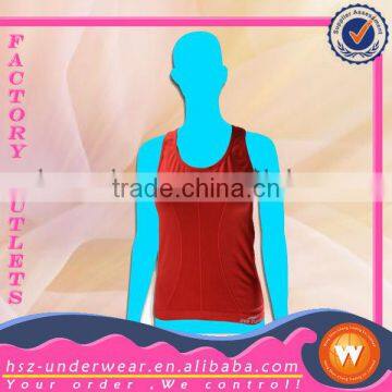 2104 new design sexy women nylon spandex seamless tank top sports fitness apparel