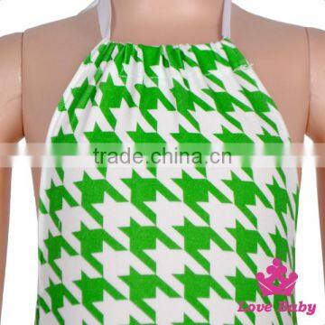 St.Patricks Day Fancy Baby Boutique Outfits Pictures Kids Wearing Jumpsuit Printed Hairball With Rabbit Ear Headband Romper photo-3