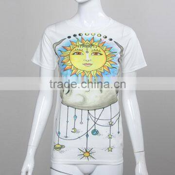 Summer 2016 Women Hip Hop Feminino Punk Rock Printed Cotton Short Sleeve T-shirt photo-4