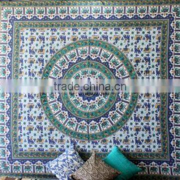 Hippie Tapestry Mandala Tapestry Color White