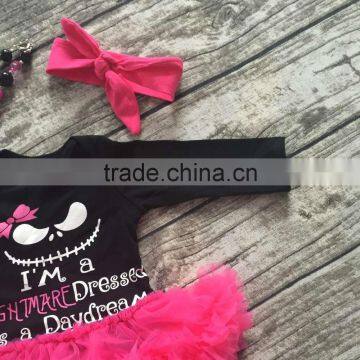 Girls Halloween Tutu Romper Girls Infant Toddler Girls Outfits Girls Party Romper With Necklace and Headband photo-4