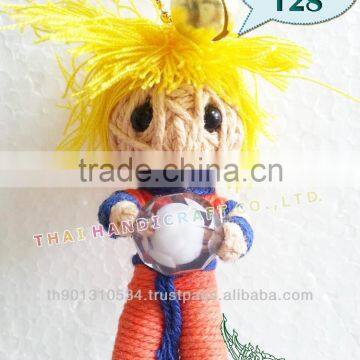 Handmade Keychains Keyrings Voodoo Doll String Accessories bag Gifts