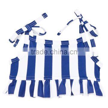 2017 New Style Kids Infant Custom Blue and White Stripe Swimsuit Children Bikini for Little Baby Girls Swimwear photo-2