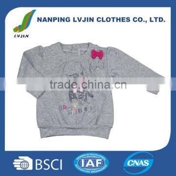 OEM printing 100% cotton t-shirt for baby girl fashional style in 2016 baby clothes