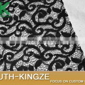 2016 Fashion Lace Fabric Black Retro Models Clothing Senior Wedding Dress Costume Shalian Fabrics 140 cm Wide 2016 Fashion4064 photo-2