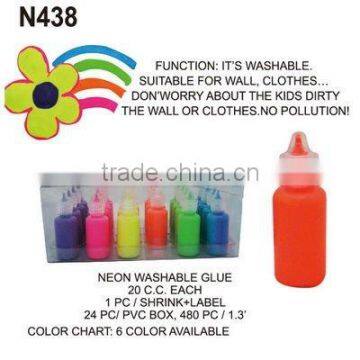 N438 NEON WASHABLE GLUE