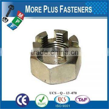 Made in Taiwan Brass Plated Stainless Steel Black Phosphate Half Castle Nut photo-4