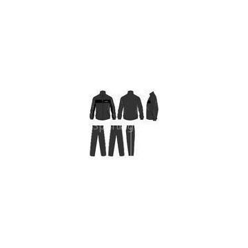 Black Half Jacket Zip Autumn Winter Sports Track Suit With Customized Embroidery Logos