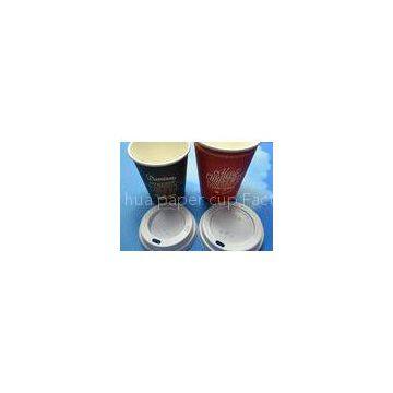 Personalized Hot Drinking Cappuccino Coffee Paper Cup Lids Dia 62mm / 72mm