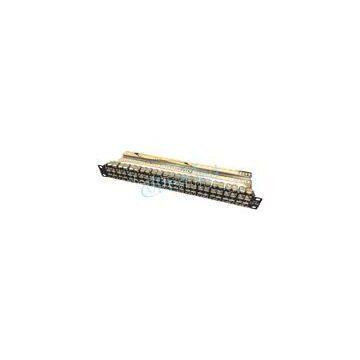 FTP 1U Cat.6A Modular Patch Panel 48Port With Back Bar