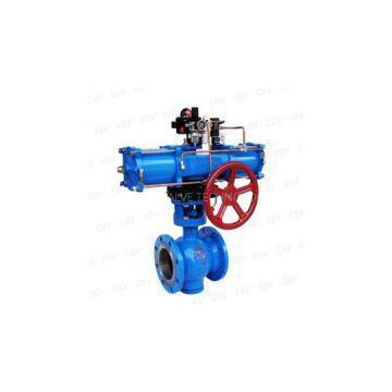 Flanged And Wafer Metal Coating Seated WCB AND LCB Floating V Type Ball Valve