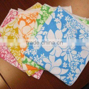 flower printing microfiber cleaning cloth sanitizer mobile phone wipes