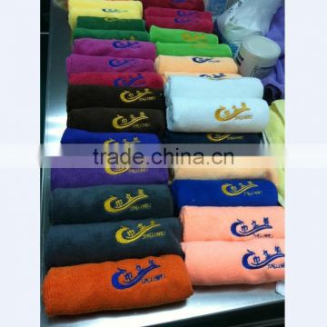 logo printed oem microfiber sports/gym towel MOQ 100pcs various color available