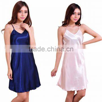 Hot Sale Silk Satin Sexy Nightwear For Women Wholesale