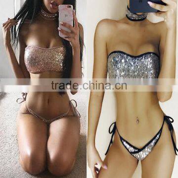 B40278A Europe and America sexy sequins beachwear