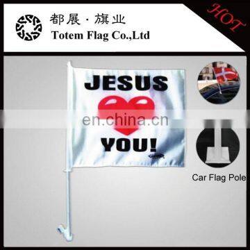 Flying Style and Plastic Flagpole Material car flag