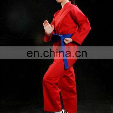 Colored Karate Uniform- Red/ Karate Gi