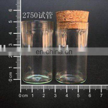 wholesale 27x50mm wishing bottle! clear glass tiny wishing bottle vials pendants with corks