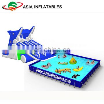 Inflatable Dolphin Water Slide Park , Inflatable Sport Park