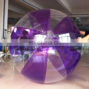 Purple+transparent water Inflatable ball