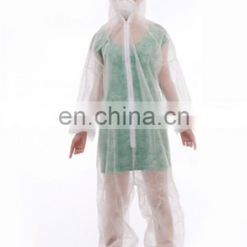 Cheap adult SMS PP disposable coverall with hood