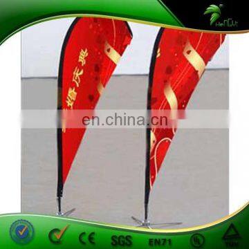 Hot Sales Digital Print Teardrop Happy New Year Flag Banner