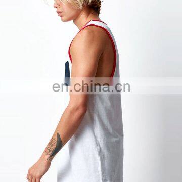 Long line curved hem t shirt muscle fit t shirts tri blend t shirt