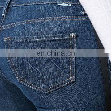 Blue Sweeping Racer Custom Skinny Jeans Women Latest Design Denim Jeans Pants photo-6