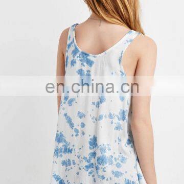 Girls Rayon Tie & Dye Tank Tops For Summer's Wear / Sexy Women's Wear Tie & Dye Dresses Online photo-2