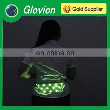 Hot sale Custom LED sport running bag led waistbag waterproof flashing waistbag