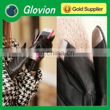 Glovion Hot Sale leather touch screen gloves