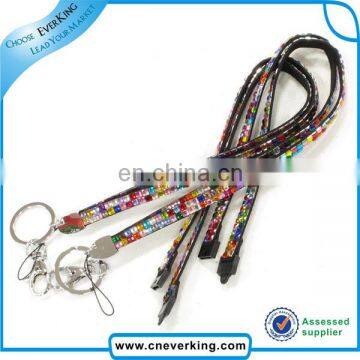 multi color cheap rhinestone lanyards wholesale