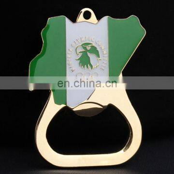 custom shape metal bottle opener souvenir gift