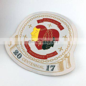 Custom Garment Patch Label Laser Cut Woven Patch for Clothing photo-4