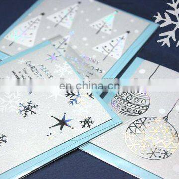 Silver plating christmas cards