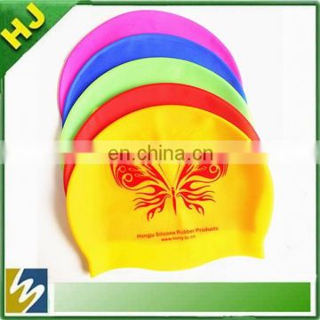 custom logo silicone swim cap