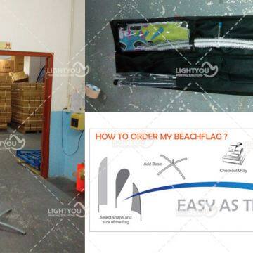 Wholesale Teardrop Flag ,Outdoor Beach Flag With Flagpole photo-2