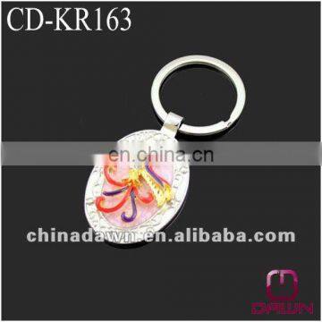 Oval Shaped Phoenix Bird Keychain with stones CD-KR163