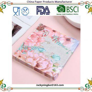 Ningbo PartyKing10x10 Inch 3 Ply Paper Luncheon Napkins Cocktail Beverage Paper Napkins for Christmas Party photo-2