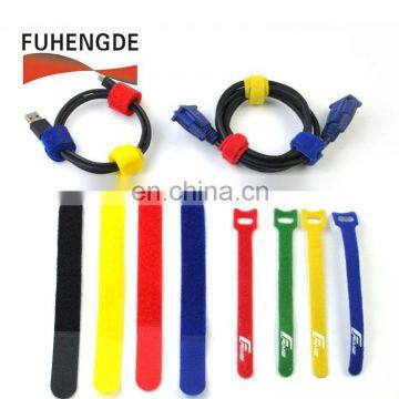 Logo Printing Custom Hook and Loop Straps Nylon Cable Ties Organizer Fastener photo-6