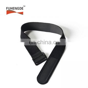 Elastic hook and loop Strap with plastic buckle