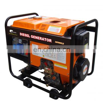 open-type 5.5kw Air Cooled Silent Diesel generator DG7000CLE (fulled closed type)