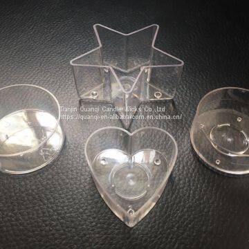 Cheap Clear Plastic Tealight Cup PP Material Candle Cup